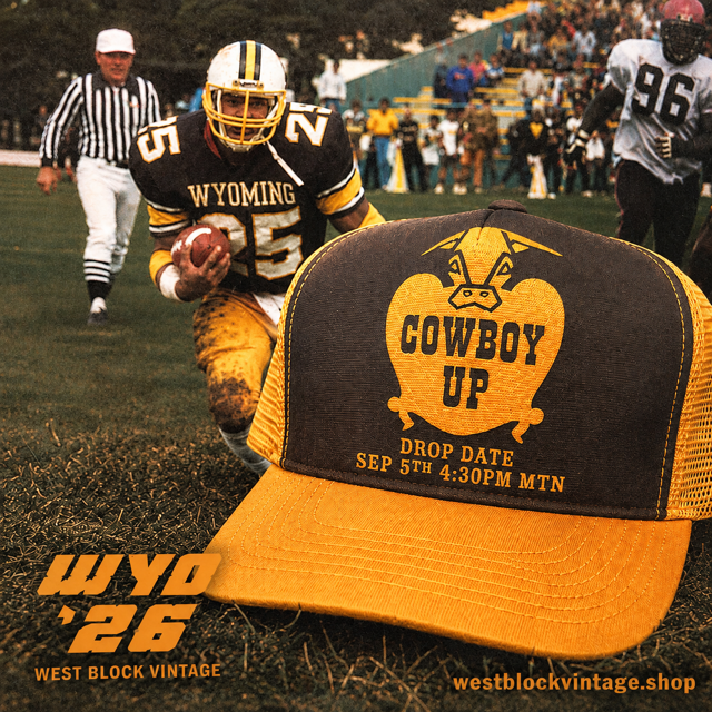 Cowboy Up — Vintage Wyoming Cowboys Drop 01