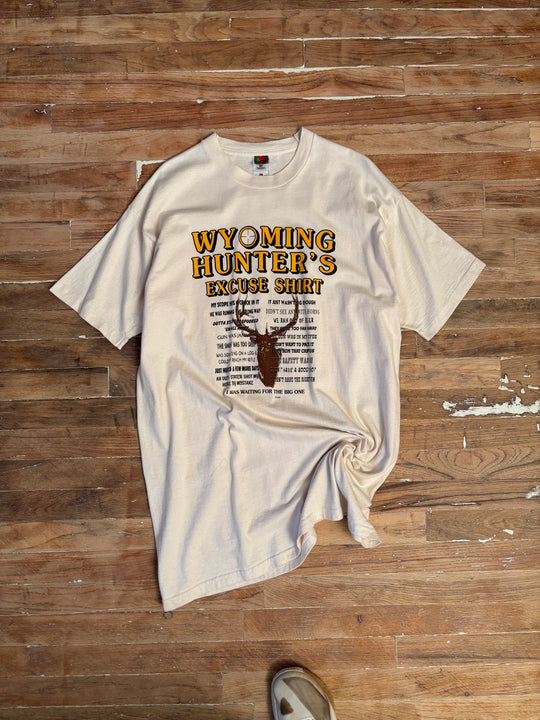 1990s Wyoming Hunter's Excuse Graphic T-Shirt