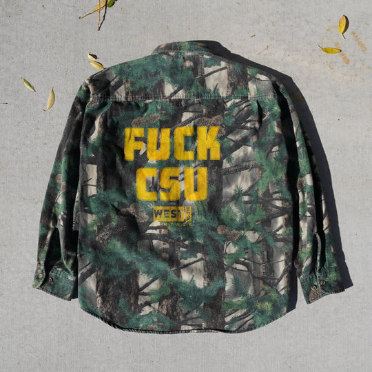 90s Cabela’s Camo Flannel Field Wear – Large