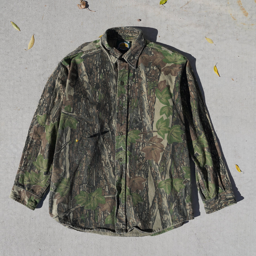 Vintage Cabela’s ReBark Camo Flannel – Large