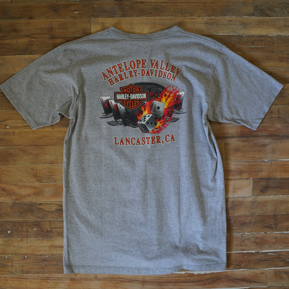 Harley Poker & Flames Tee