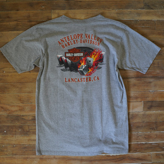 Harley Poker & Flames Tee