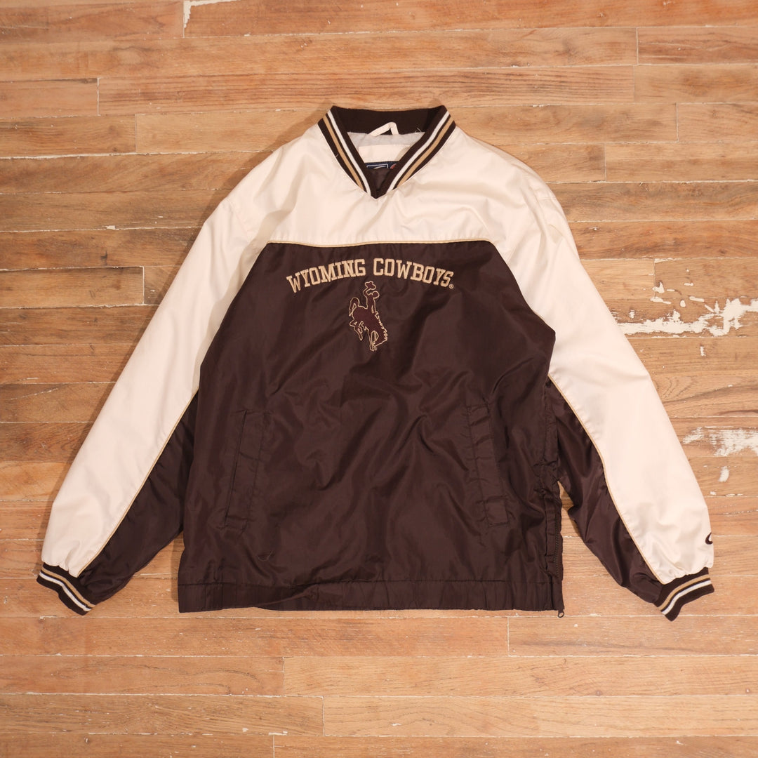 Mid-2000s Mid 2000s Wyoming Cowboys Two Tone Embroidered Windbreaker, front view