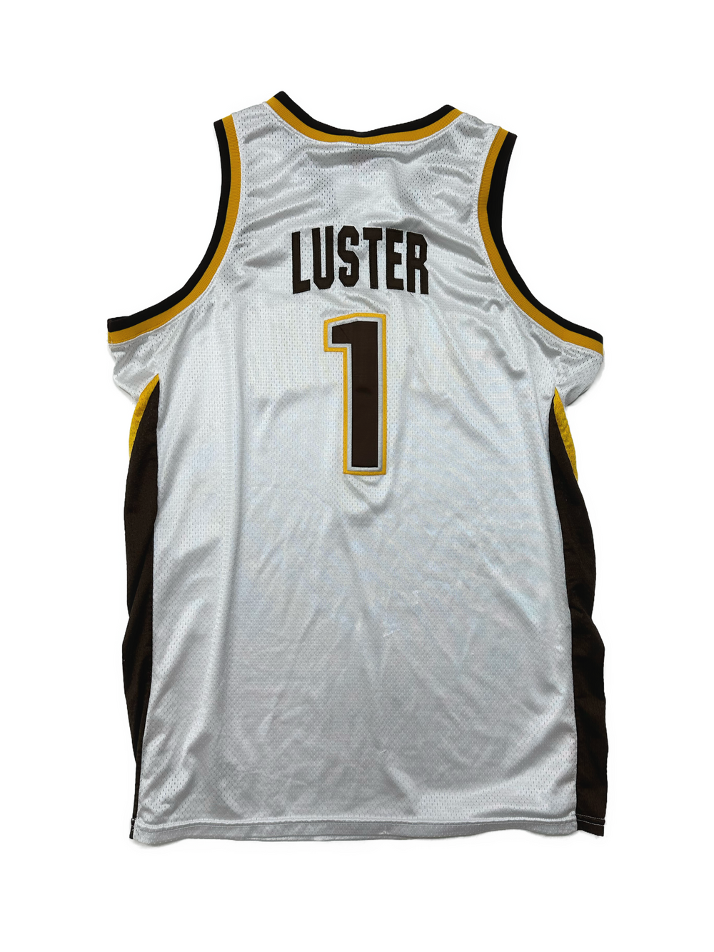 00s Nike Wyoming Cowboys Baksetball Jersey #1 Luster - West Block Vintage