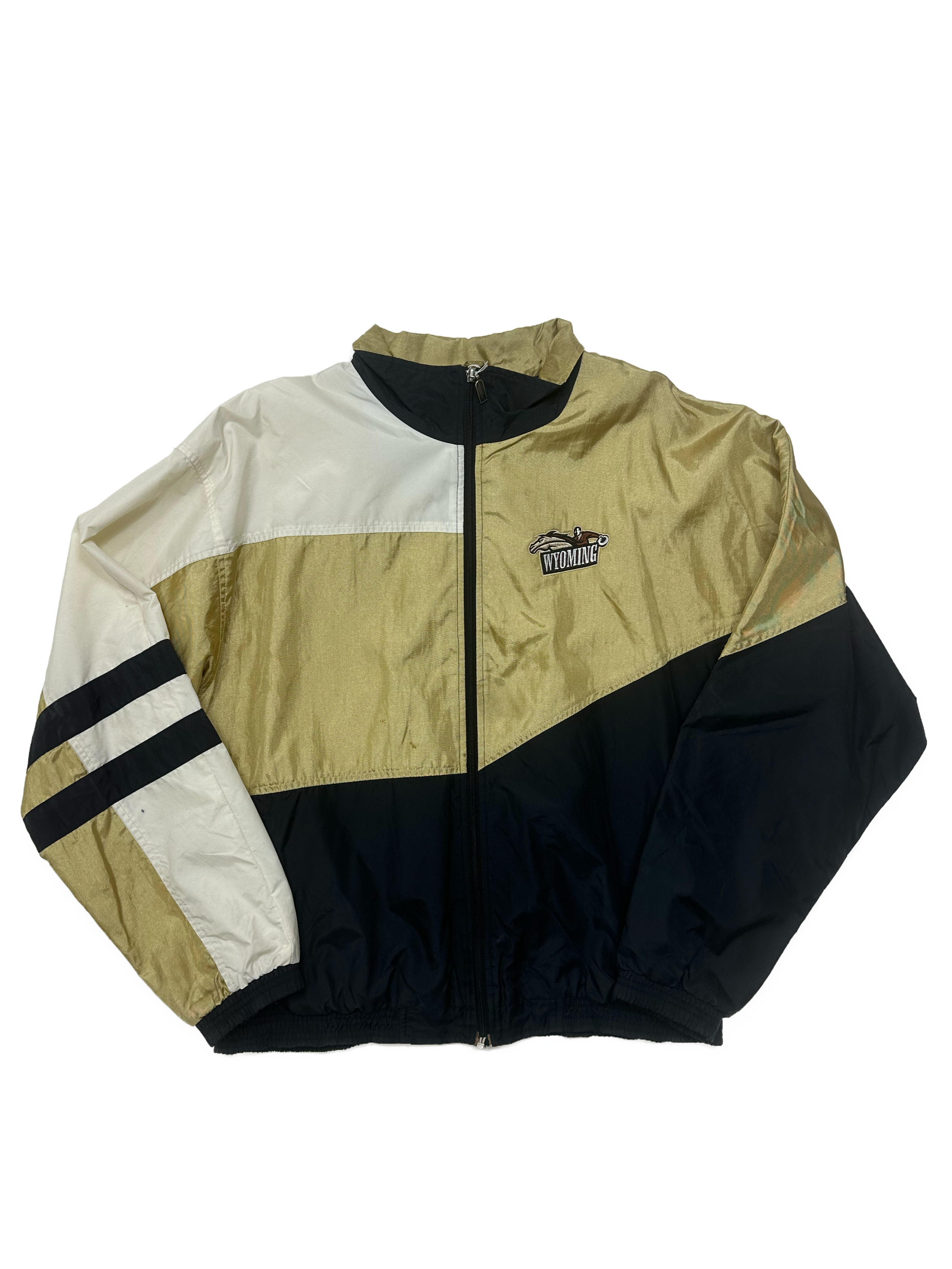 90s Wyoming Color Block Wind Breaker - West Block Vintage