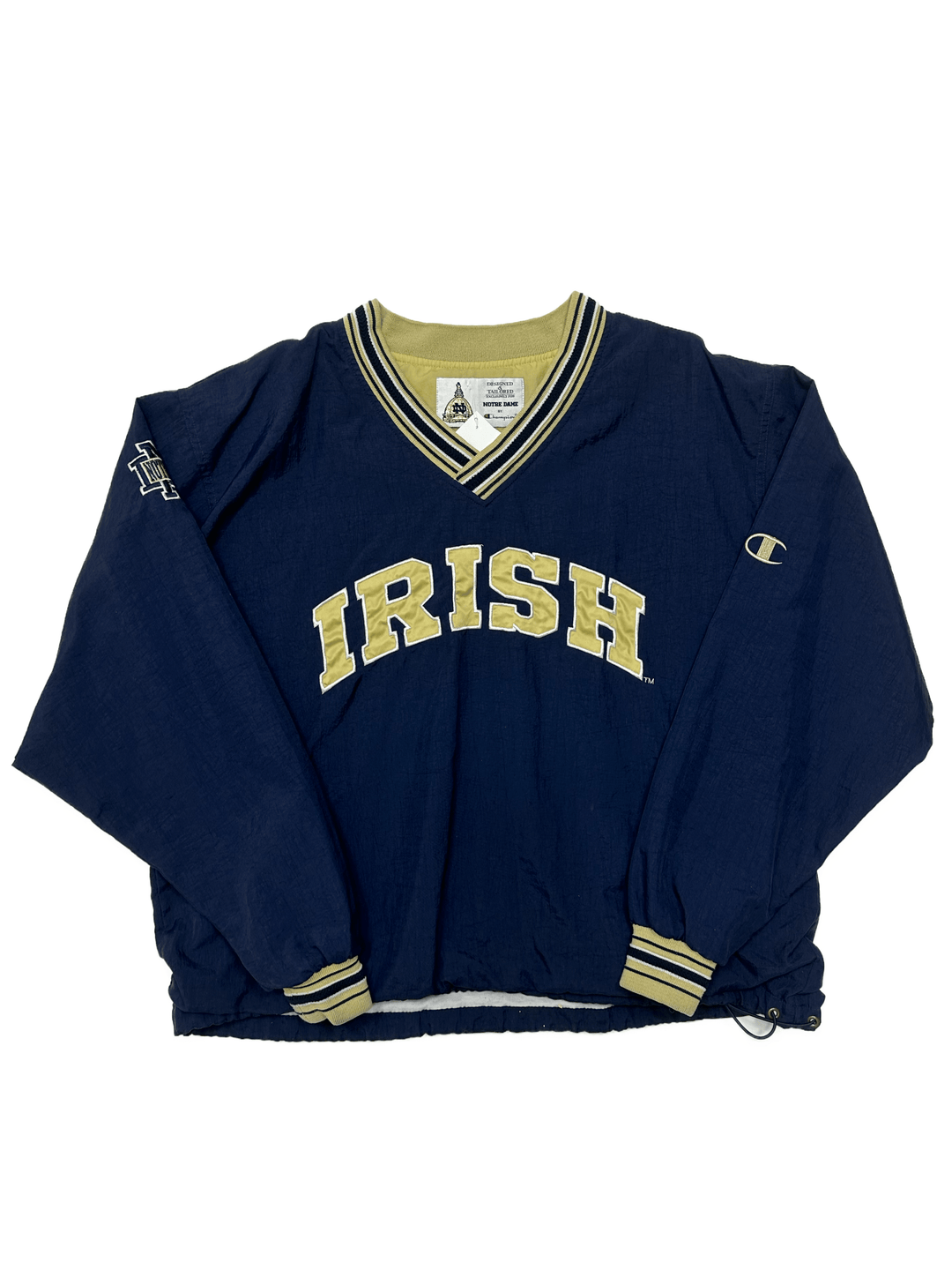 Vtg 90s Champion Notre Dame Pull Over - West Block Vintage