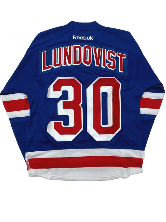 Reebok Henrik Lundqvist New York Rangers Jersey - West Block Vintage