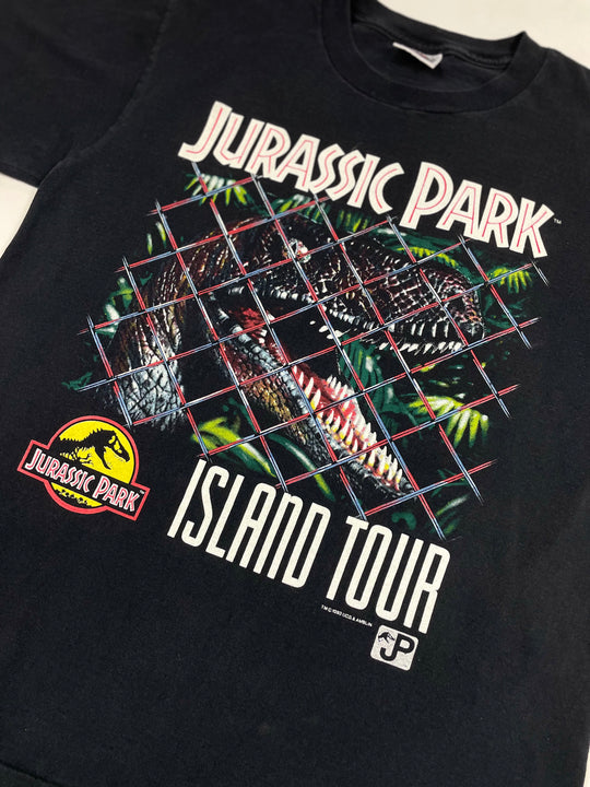 Vintage 90s Jurassic Park Island Movie Tee - West Block Vintage