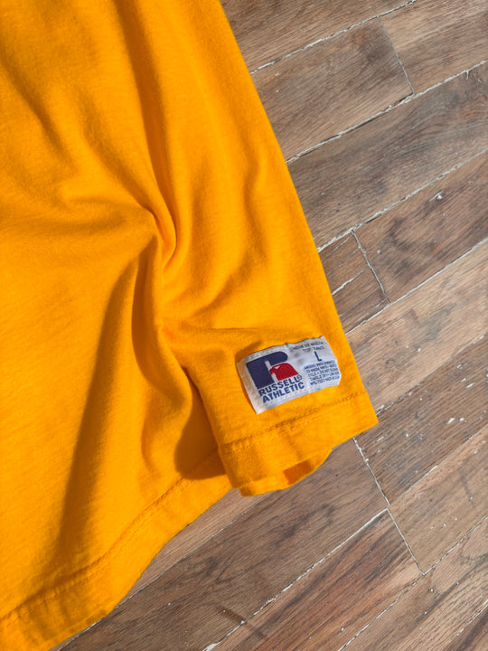 1990s Russell Athletic Wyoming Cowboys 3/4 Sleeve Shirt