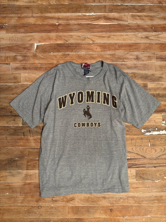 066 Y2K Wyoming Cowboys Varsity Spell-Out T-Shirt