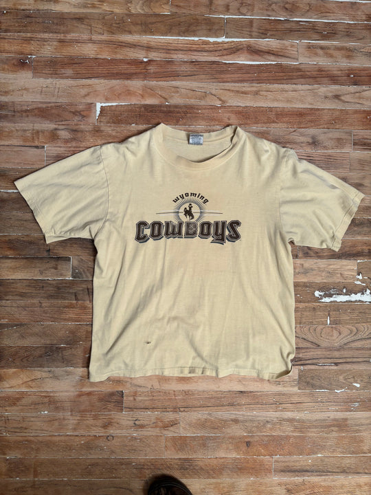 Y2K Wyoming Cowboys Prairie Gold T-Shirt