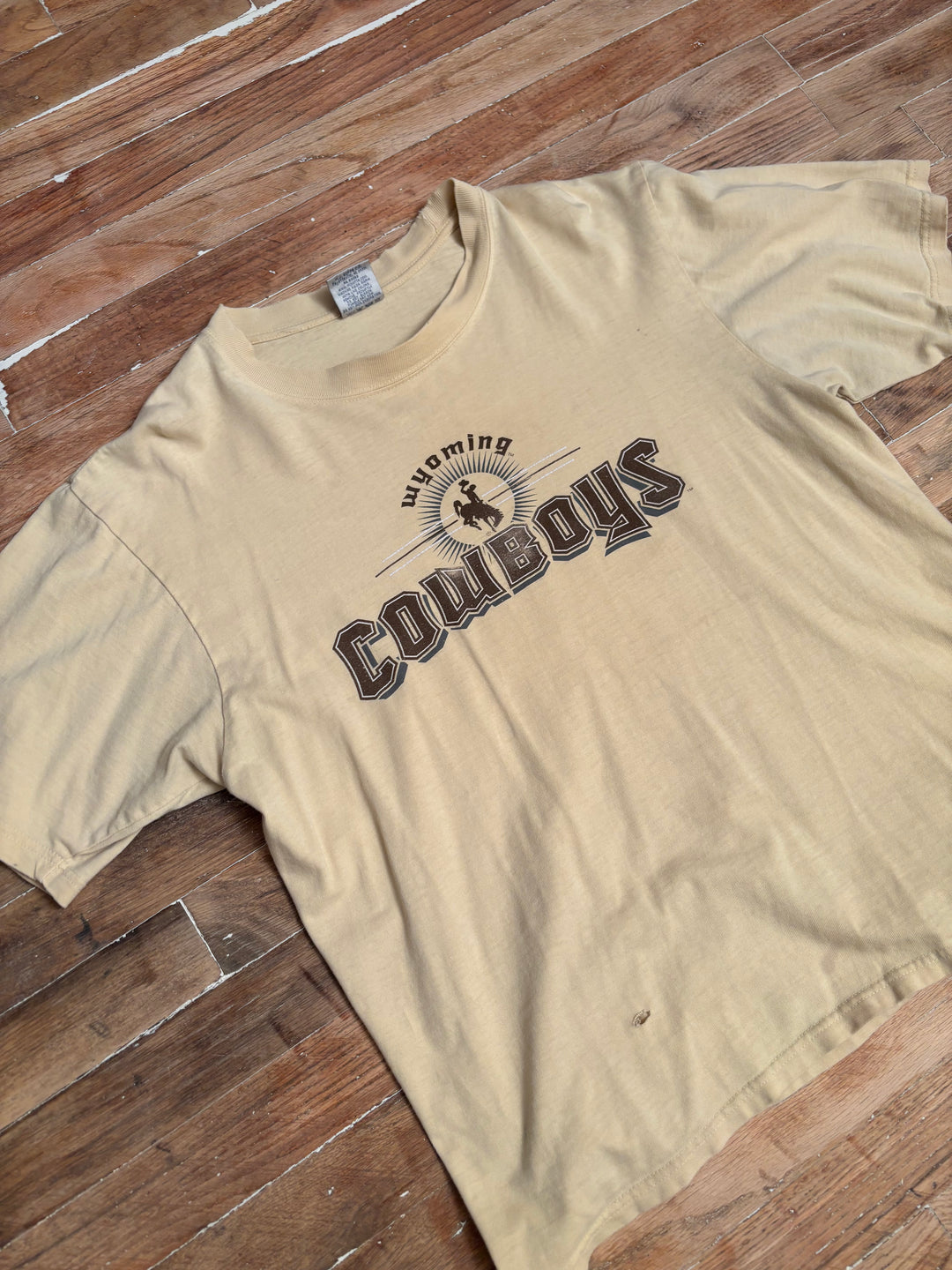 Y2K Wyoming Cowboys Prairie Gold T-Shirt