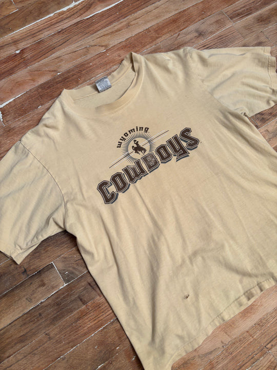 Y2K Wyoming Cowboys Prairie Gold T-Shirt