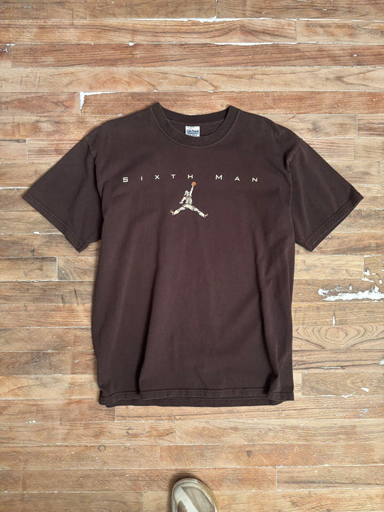 2000 Wyoming Basketball Jumpman Double-Sided T-Shirt