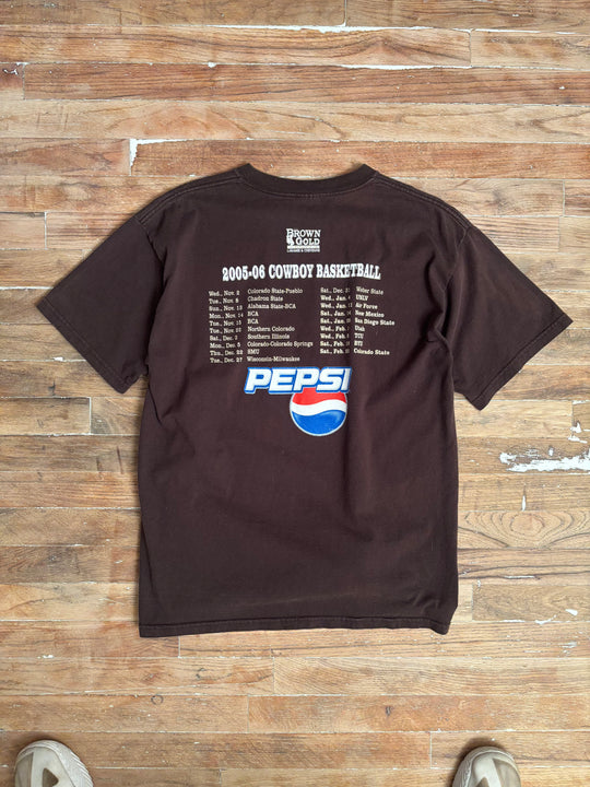 2000 Wyoming Basketball Jumpman Double-Sided T-Shirt