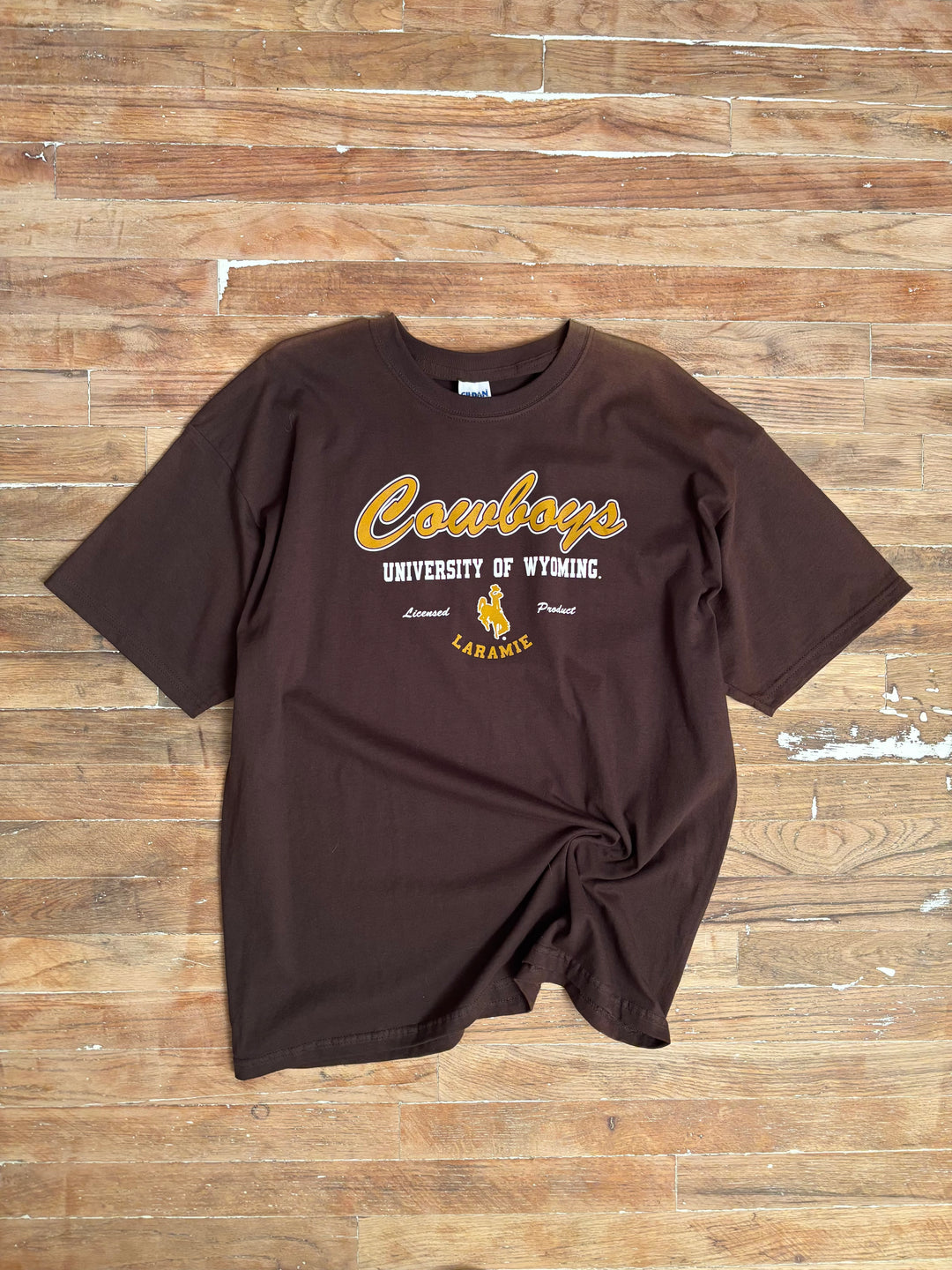 Y2K Wyoming Cowboys Licensed Graphic T-Shirt