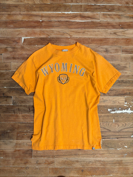 1990s Faded Orange Wyoming Graphic T-Shirt