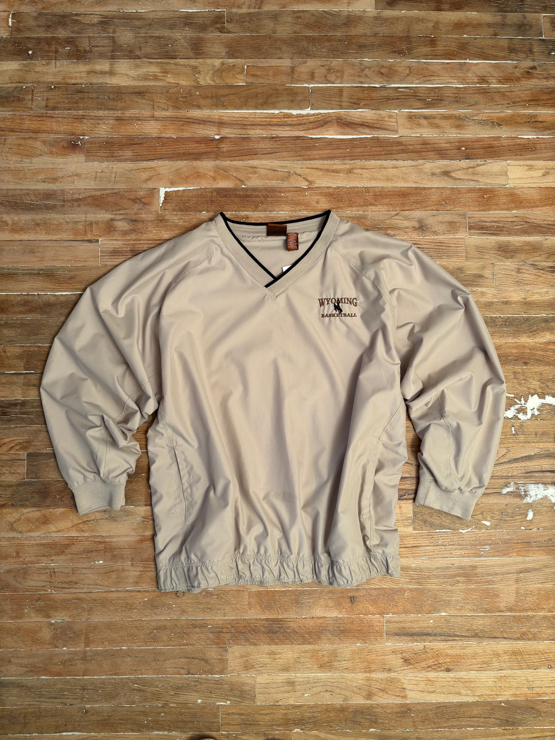 Y2K Wyoming Basketball Pullover Windbreaker