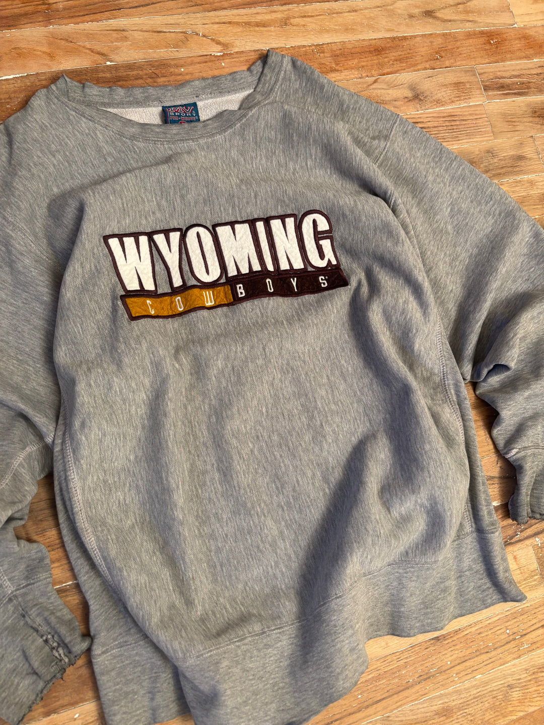 Wyoming Cowboys Embroidered Heavyweight Crewneck