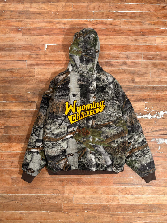 Y2K Mossy Oak Camo Script Jacket
