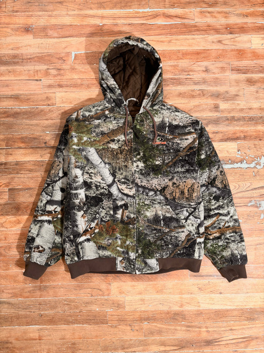 Y2K Mossy Oak Camo Script Jacket