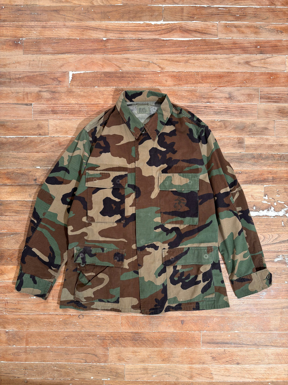 90s Woodland USMC Camo Field Jacket