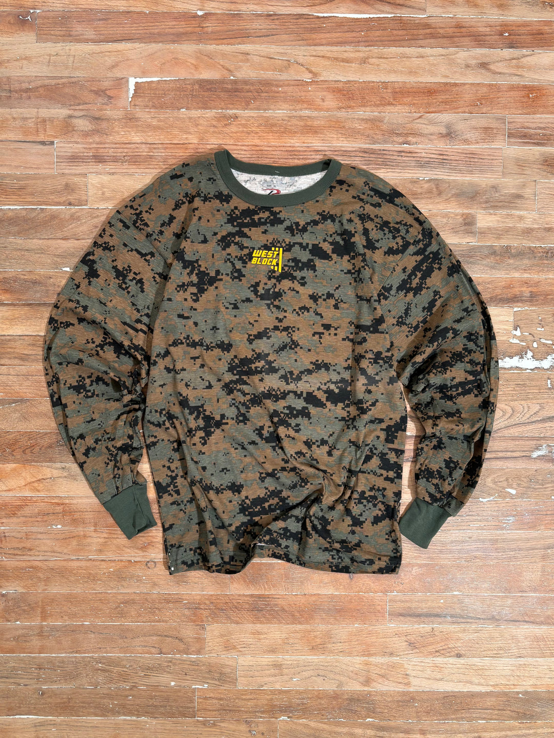 2000s Woodland Digital Camo Long Sleeve
