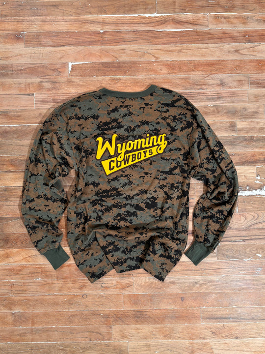 2000s Woodland Digital Camo Long Sleeve