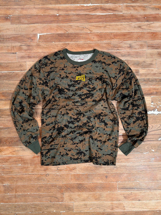 2000s Woodland Digital Camo Long Sleeve