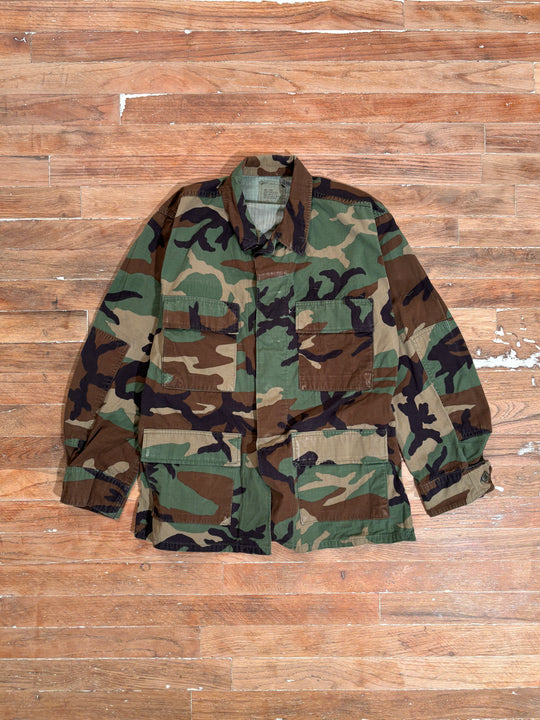 Vintage 90s Woodland USMC Camo Field Jacket
