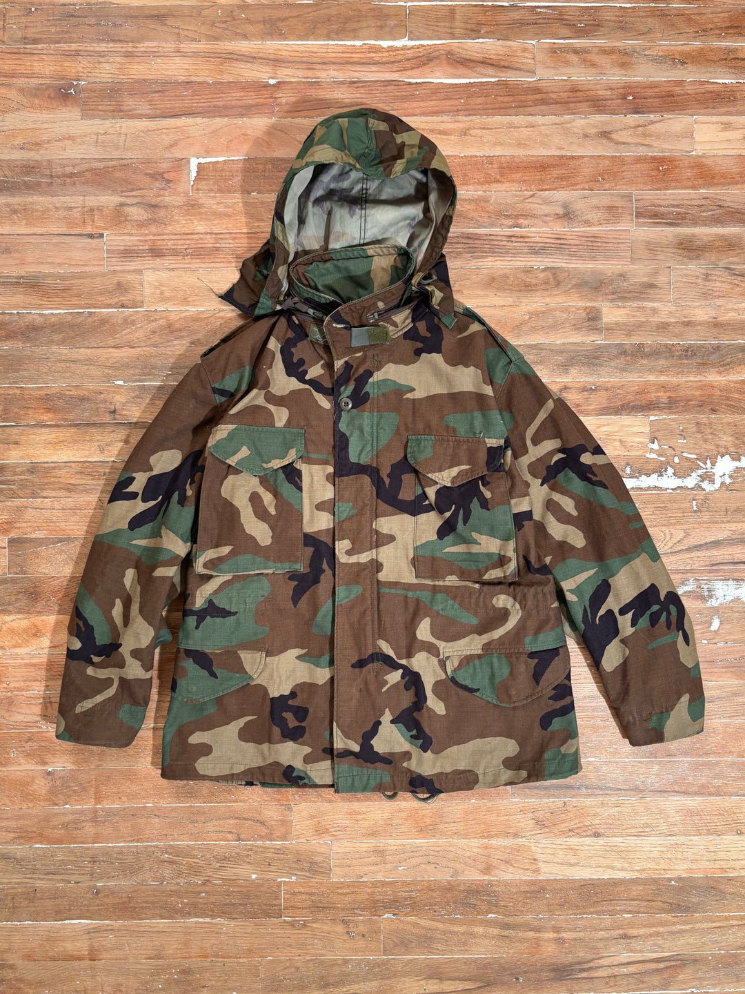 90s Woodland Camo SP100 Cold Weather Jacket