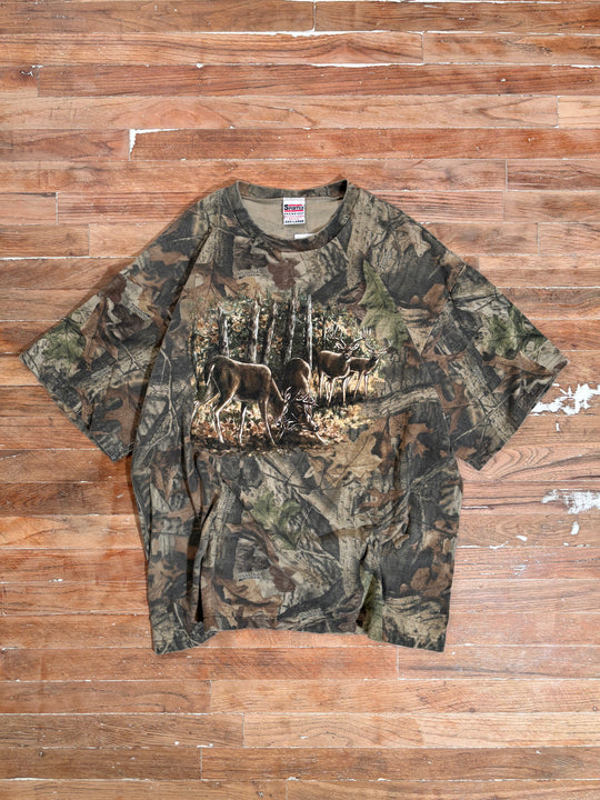 90s Mossy Oak Advantage Deer Camo T-Shirt