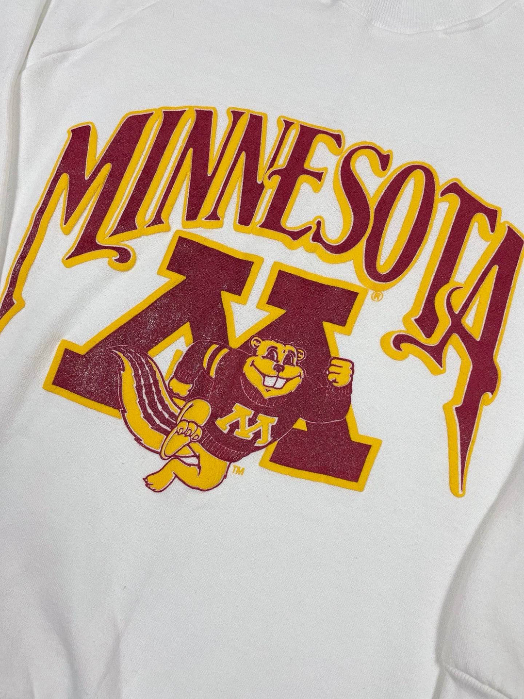 Vintage Minnesota Gophers Puff Print Sweatshirt - West Block Vintage
