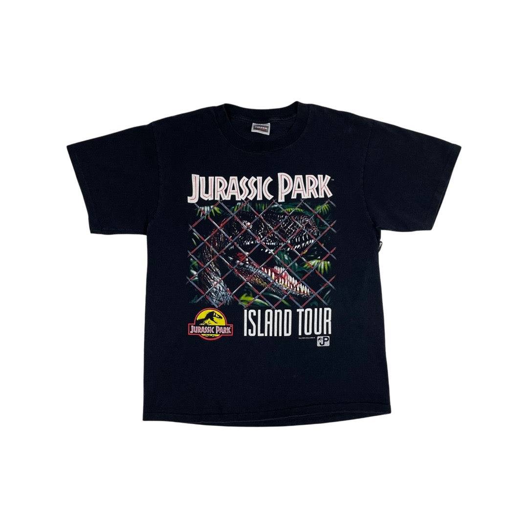 Vintage 90s Jurassic Park Island Movie Tee - West Block Vintage